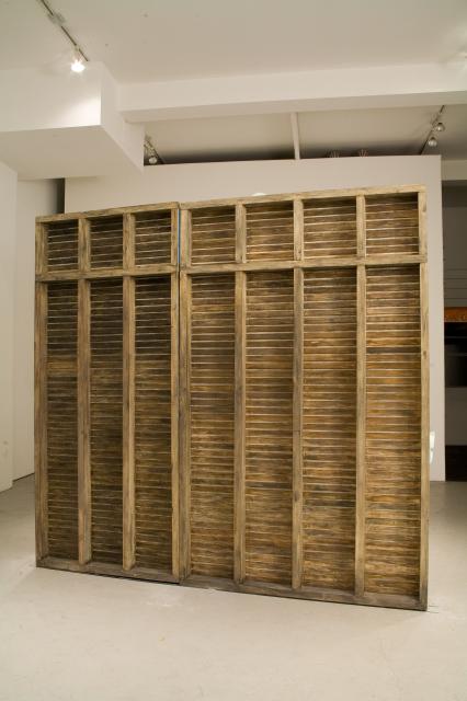 Dan COLEN Secrets and Cymbals, Smoke and Scissors (My friend Dash's Wall in the Future), 2004-2006 (rear view)