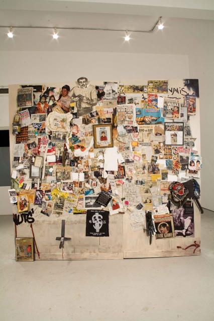 Dan COLEN Secrets and Cymbals, Smoke and Scissors (My friend Dash's Wall in the Future), 2004-2006