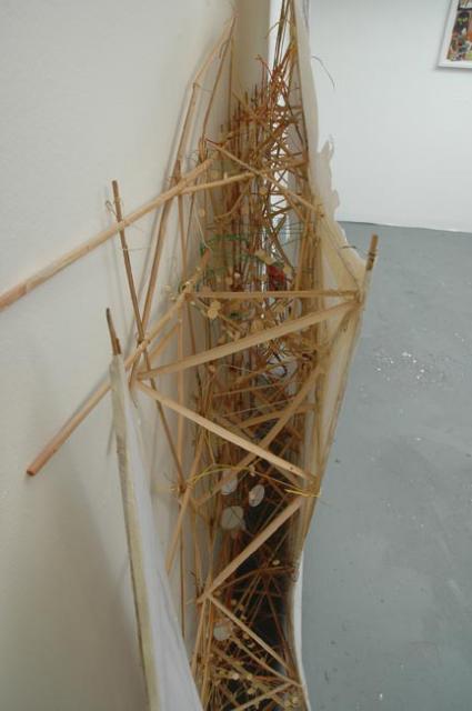 Elliott Hundley side view of 