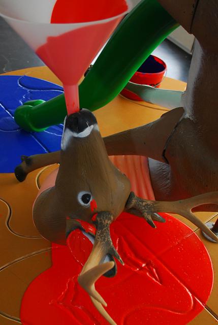 Richard Jackson Dick's Deer, 2004 (detail view)