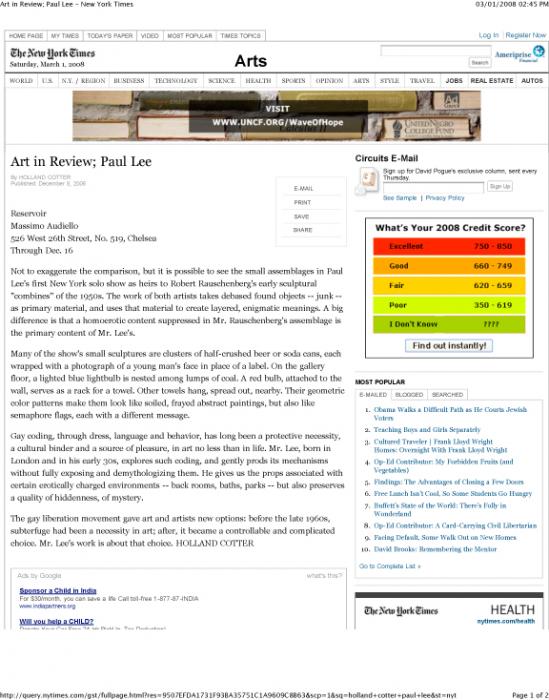 Art in Review; Paul Lee Page #158