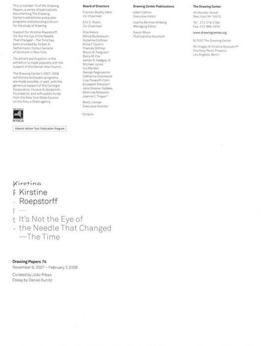 Drawing Center Catalog Page #480