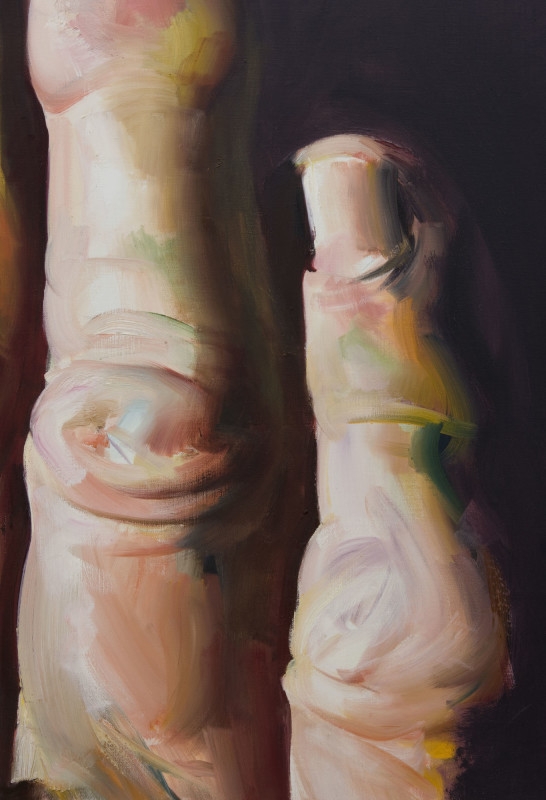 Fingers on Black (detail)