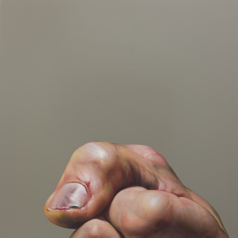 Untitled, Top of Fist on Gray