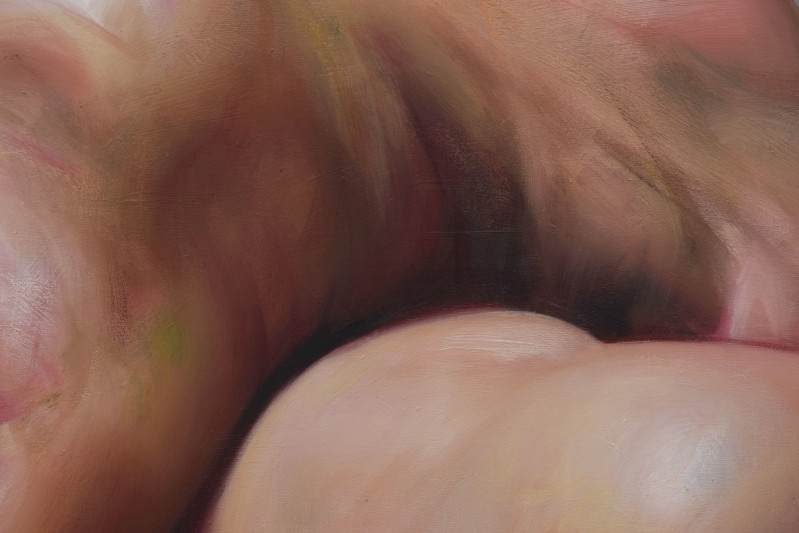 Untitled, Top of Fist on Gray (detail)