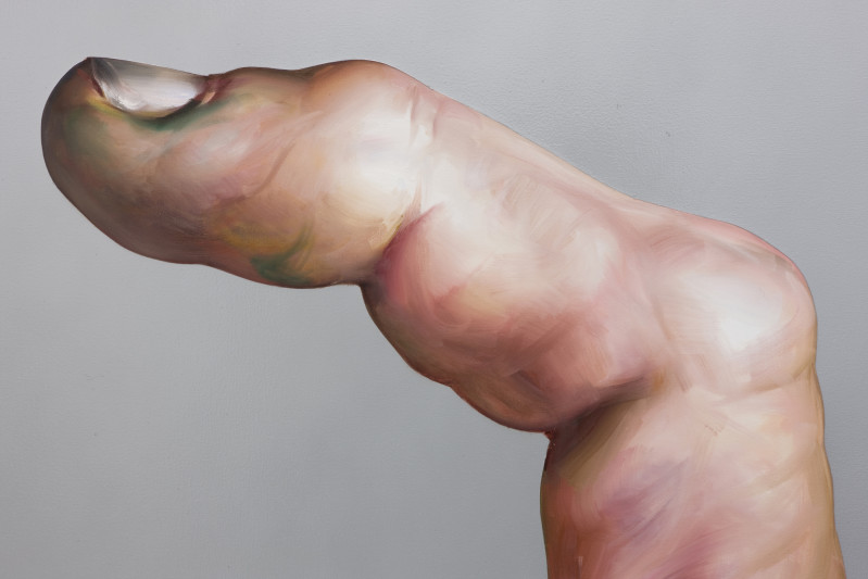 Untitled, Bent Finger in Gray (detail)