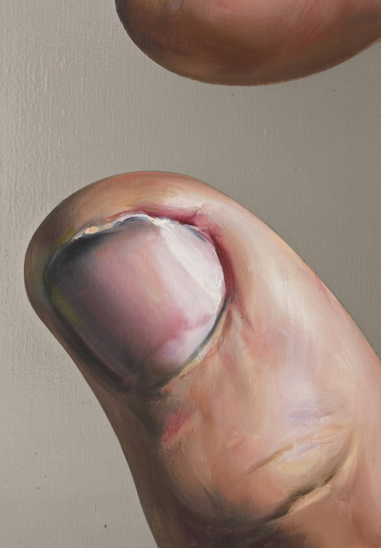 Untitled, Fingers in Corner on Gray (detail)