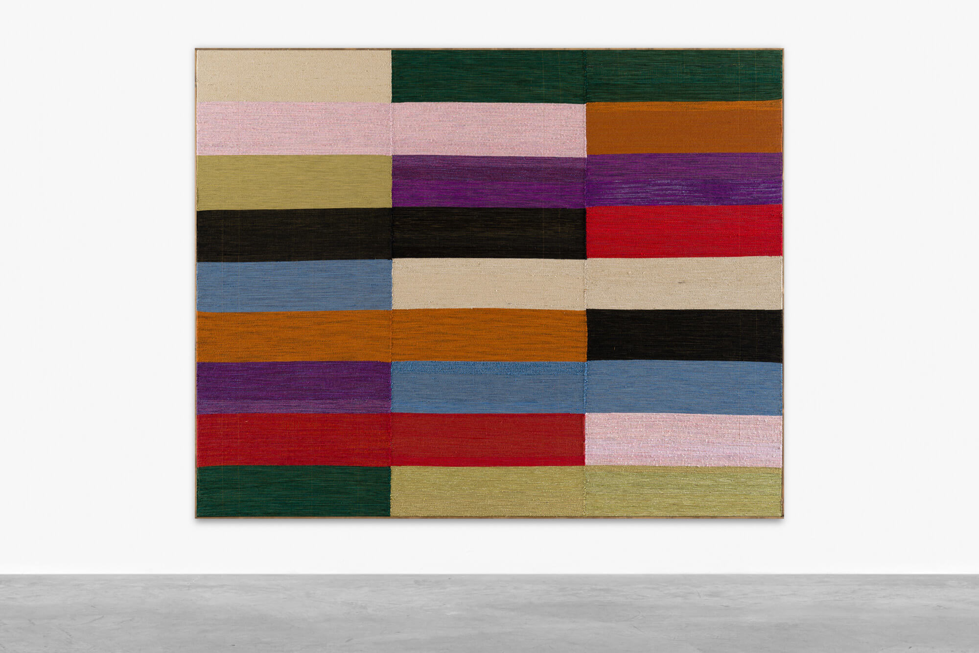 Brent Wadden, 9 Colored Bars Stacked, 2014 Brent Wadden, 9 Colored Bars Stacked, 2014