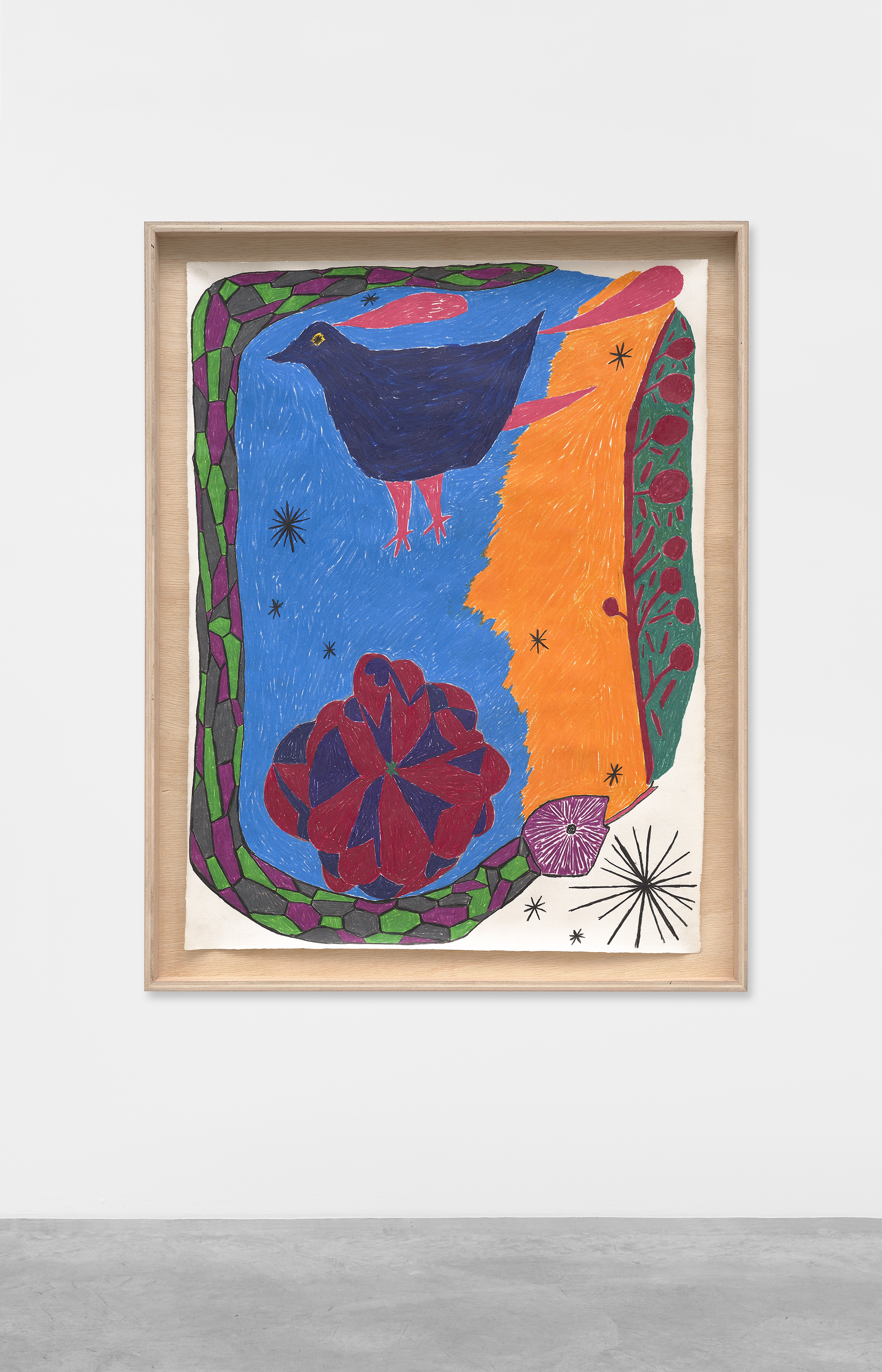 Shota Nakamura, Untitled (snake-bird-lotus), 2020 Shota Nakamura, Untitled (snake-bird-lotus), 2020